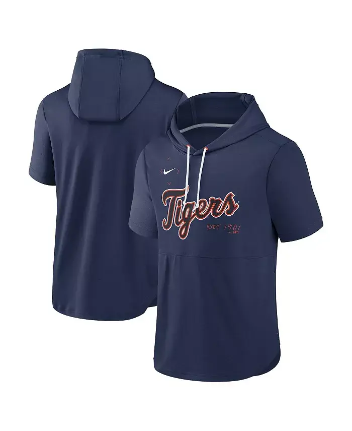 Мужская синяя толстовка с капюшоном Detroit Tigers Springer с короткими рукавами Nike
Мужская синяя толстовка с капюшоном Detroit Tigers Springer с короткими рукавами Nike