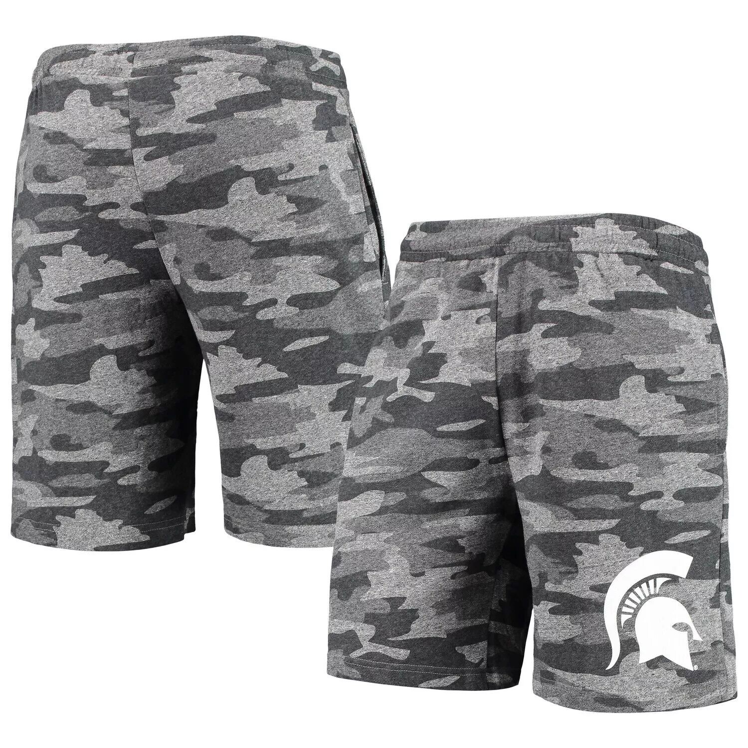 Мужские шорты Concepts Sport угольный/серый Michigan State Spartans Camo Backup Terry Jam Lounge Shorts 
Мужские шорты Concepts Sport угольный/серый Michigan State Spartans Camo Backup Terry Jam Lounge Shorts