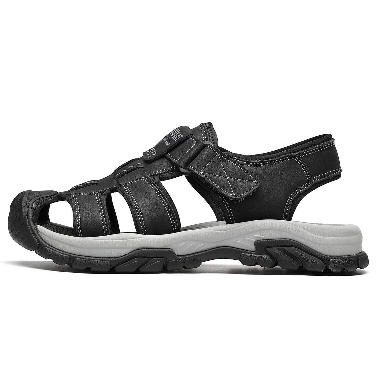 Модные тапочки, пляжные сандалии, мужские ST&SAT, Black 
Модные тапочки, пляжные сандалии, мужские ST&SAT, Black