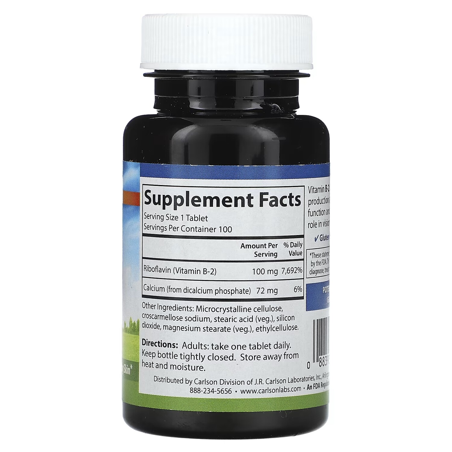 Добавка Carlson Витамин B-2 , 100 вегетарианских таблеток
Добавка Carlson Витамин B-2 , 100 вегетарианских таблеток