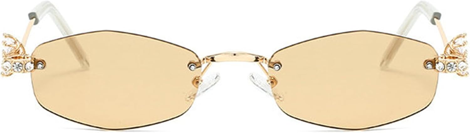 Женские солнцезащитные очки Helena Fashion без оправы с ромбовидным рисунком, украшенные стразами, металлические, для вечеринок и отдыха на природе, мужские очки с защитой от УФ-излучения UV400, C3
Женские солнцезащитные очки Helena Fashion без оправы с ромбовидным рисунком, украшенные стразами, металлические, для вечеринок и отдыха на природе, мужские очки с защитой от УФ-излучения UV400, C3