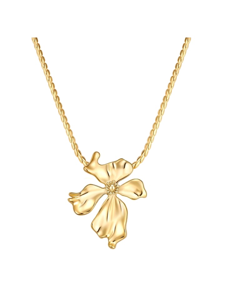 Yokoamii Колье с цветочным узором, изготовленное из металлического сплава в оправе из желтого золота
Yokoamii Колье с цветочным узором, изготовленное из металлического сплава в оправе из желтого золота