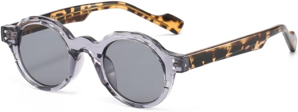 Классические круглые солнцезащитные очки для женщин, унисекс и мужчин, с заклепками, подходят для повседневного использования, защита от УФ-излучения UV400, металлический сердечник UATXTAU, Gray Leopard Gray
Классические круглые солнцезащитные очки для женщин, унисекс и мужчин, с заклепками, подходят для повседневного использования, защита от УФ-излучения UV400, металлический сердечник UATXTAU, Gray Leopard Gray