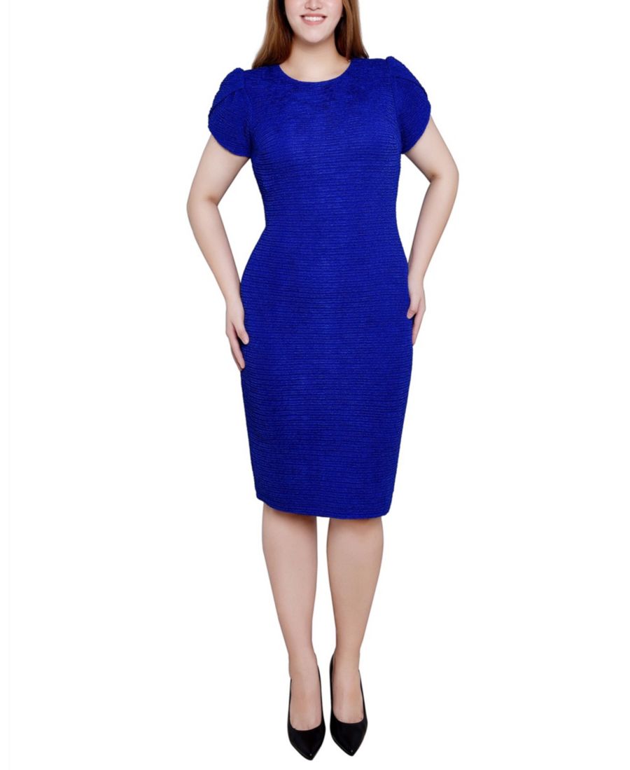Трикотажное платье с рукавами-лепестками NY Collection, Royal
Трикотажное платье с рукавами-лепестками NY Collection, Royal