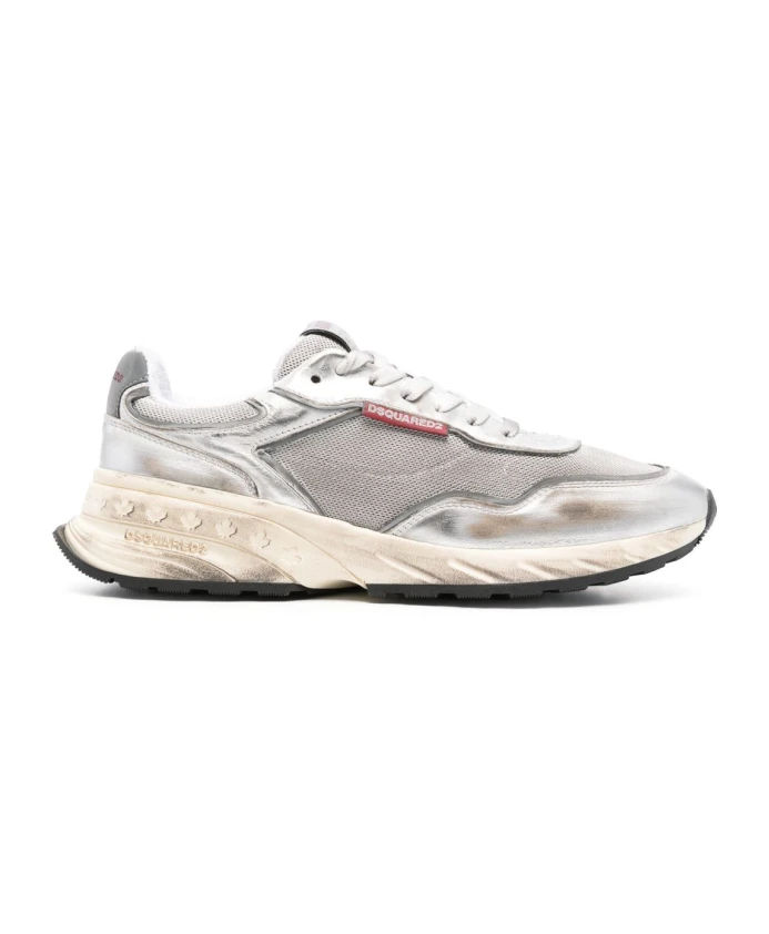 Серебристые кроссовки Sprinter со светоотражающими элементами. Dsquared2, серый
Серебристые кроссовки Sprinter со светоотражающими элементами. Dsquared2, серый
