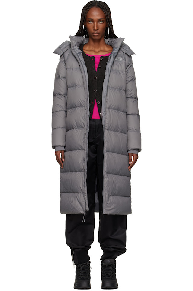 The North Face Серая городская длинная пуховая куртка с капюшоном
The North Face Серая городская длинная пуховая куртка с капюшоном