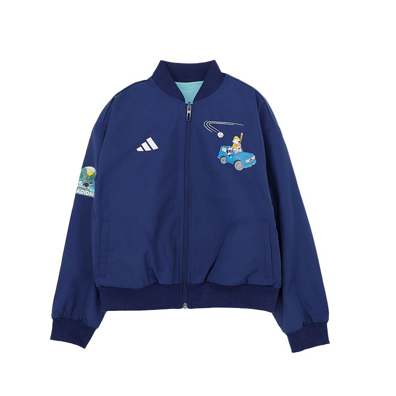 Детская куртка с бейсбольным воротником, средней жесткости Adidas, синий
Детская куртка с бейсбольным воротником, средней жесткости Adidas, синий