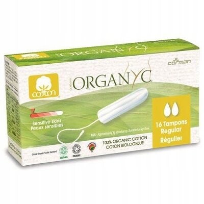 Тампоны ORGANYC Regular (16 шт.) - БИО
Тампоны ORGANYC Regular (16 шт.) - БИО