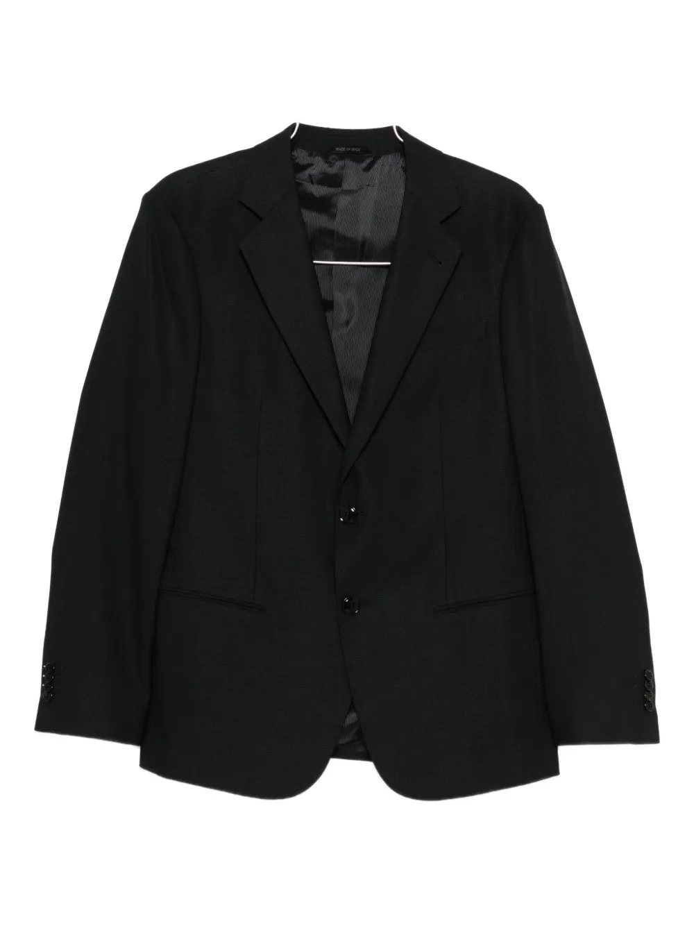 Однобортный пиджак из шерсти Giorgio Armani, черный
Однобортный пиджак из шерсти Giorgio Armani, черный
