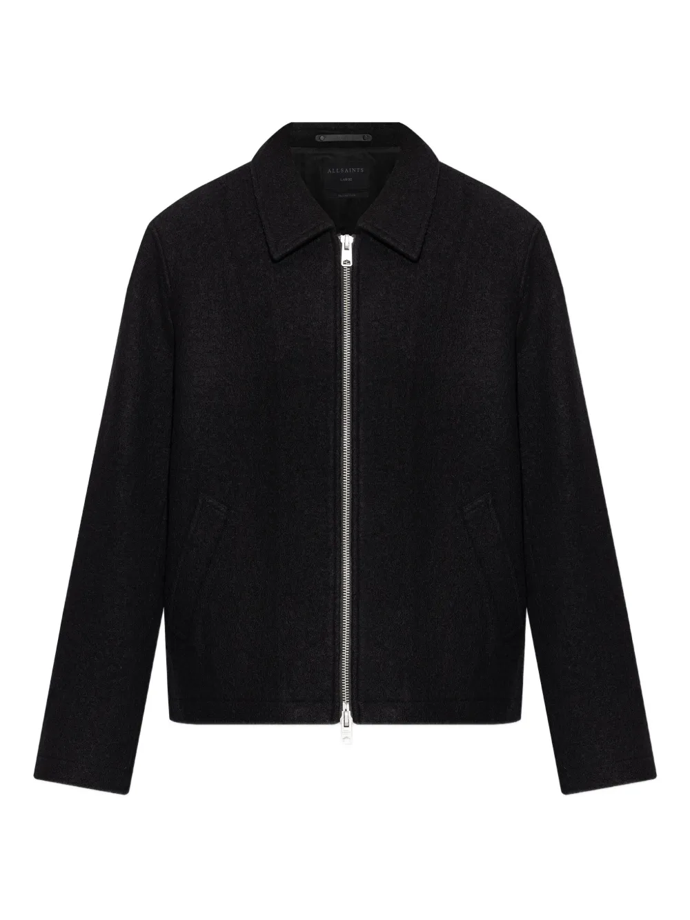 Шерстяной жакет на молнии Allsaints, черный
Шерстяной жакет на молнии Allsaints, черный