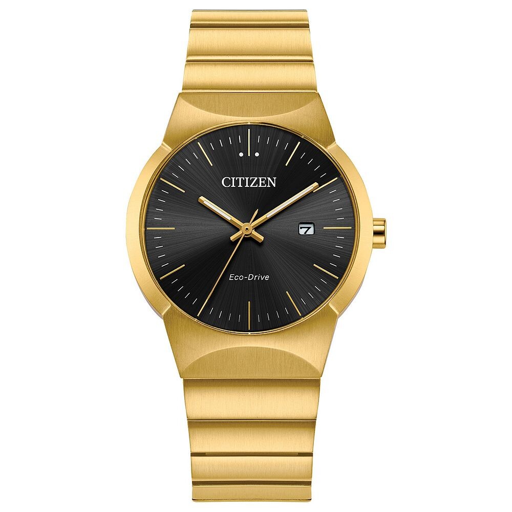 Женские часы Citizen Eco-Drive Modern Axiom золотистого цвета из нержавеющей стали с черным циферблатом-браслетом, золотой
Женские часы Citizen Eco-Drive Modern Axiom золотистого цвета из нержавеющей стали с черным циферблатом-браслетом, золотой