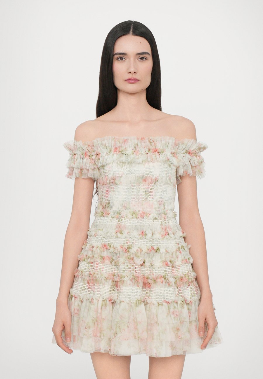 Платье Needle & Thread MADAME ROSE ELODIE OFF SHOULDER MICRO MINI, Moonshine/Pink
Платье Needle & Thread MADAME ROSE ELODIE OFF SHOULDER MICRO MINI, Moonshine/Pink