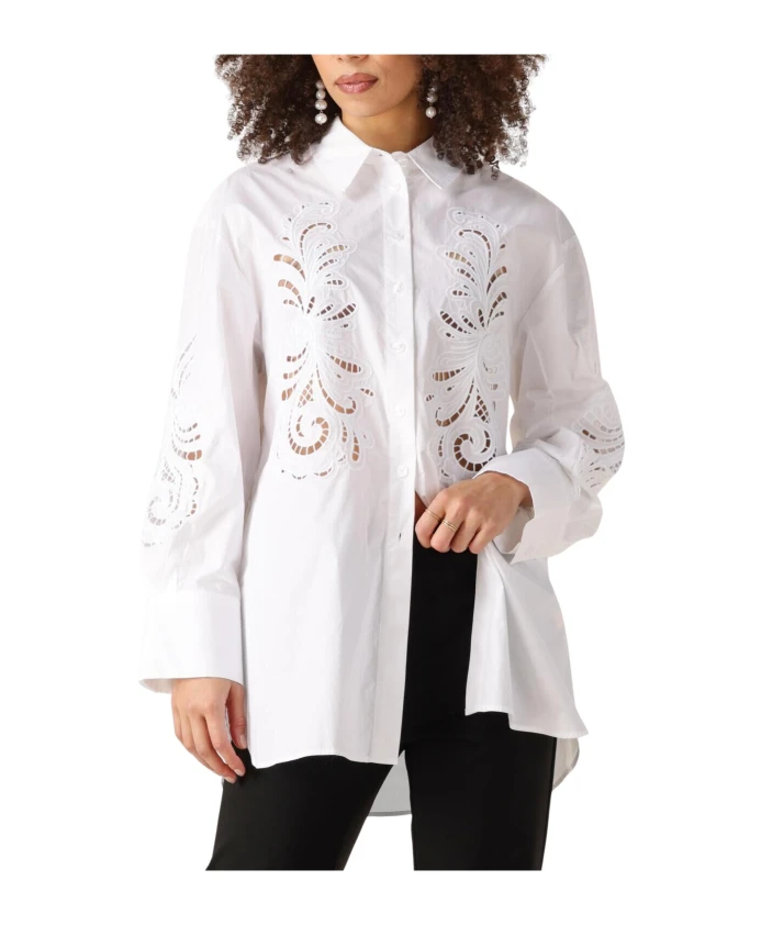 Элегантная белая блузка, модель 251tp2170 Twinset, белый
Элегантная белая блузка, модель 251tp2170 Twinset, белый