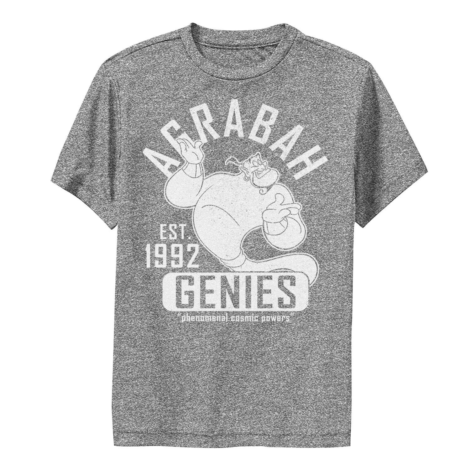 Футболка с графическим изображением Disney Aladdin Genie для мальчиков 8–20 лет, студенческая, для спортивных выступлений Disney
Футболка с графическим изображением Disney Aladdin Genie для мальчиков 8–20 лет, студенческая, для спортивных выступлений Disney