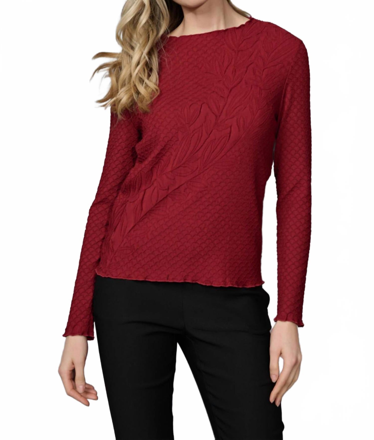 Складчатая верхняя часть в форме листа в сангрии PICADILLY, sangria
Складчатая верхняя часть в форме листа в сангрии PICADILLY, sangria