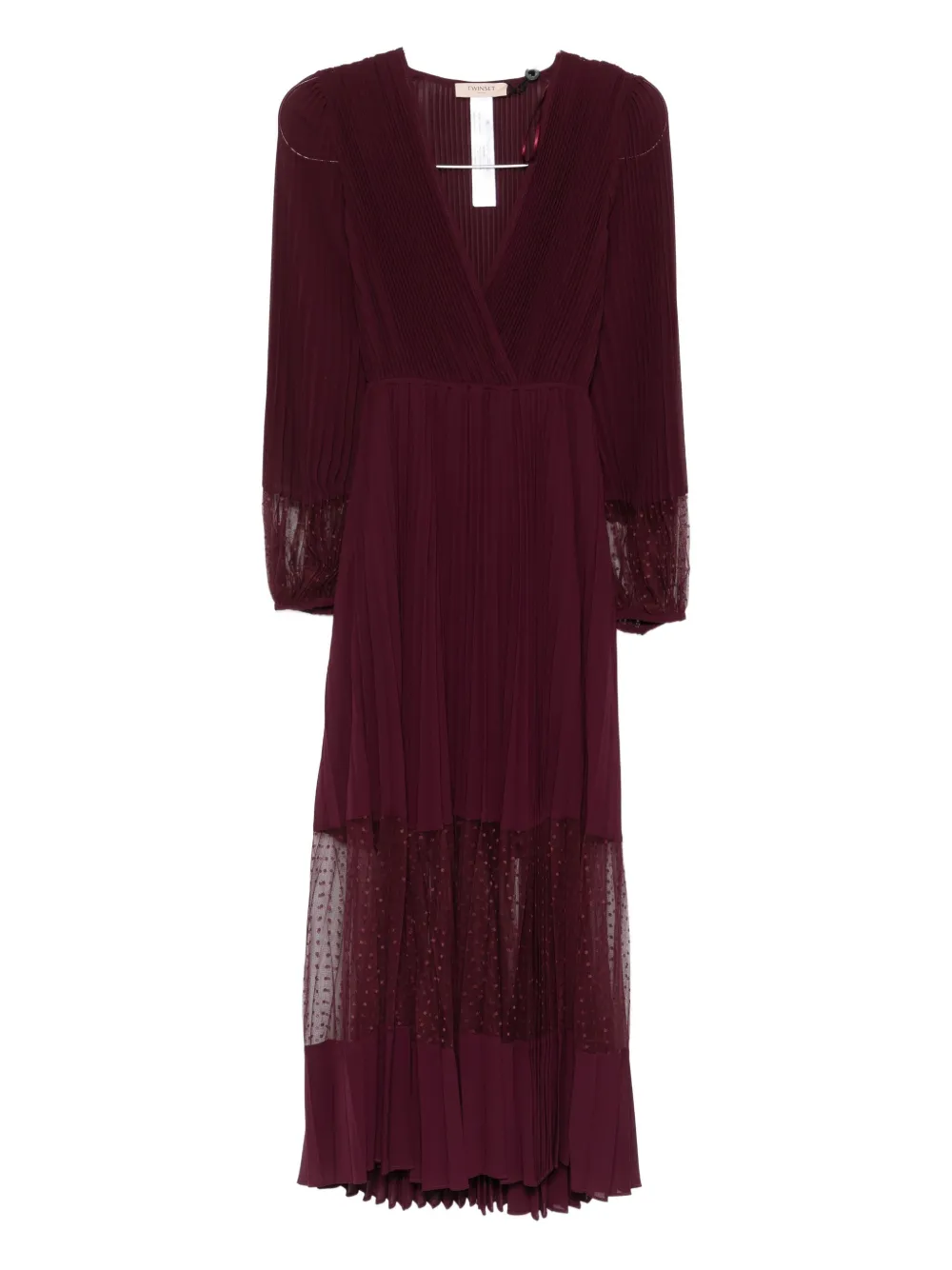 Платье миди с плиссированными вставками в горошек TWINSET, красный
Платье миди с плиссированными вставками в горошек TWINSET, красный