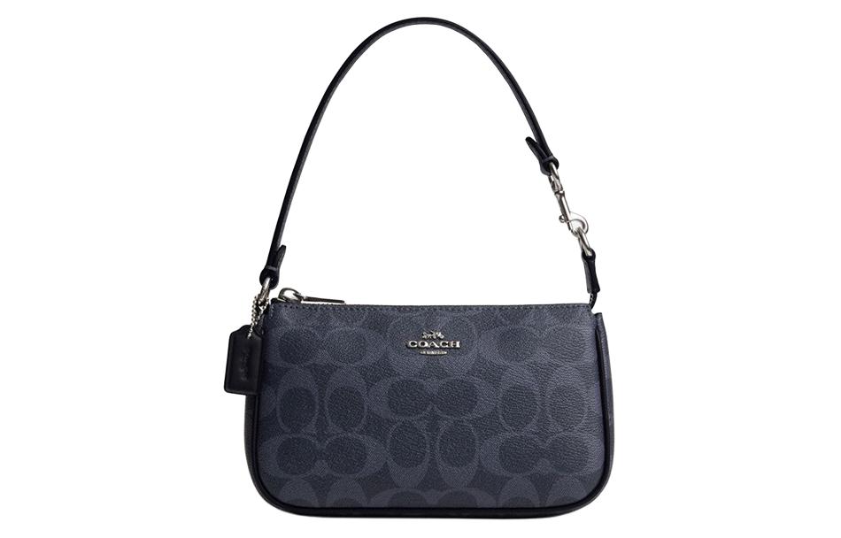 COACH Ноліта ПВХ с кожею наплічна сумка клатч ручна дамська фіолетова
COACH Ноліта ПВХ с кожею наплічна сумка клатч ручна дамська фіолетова