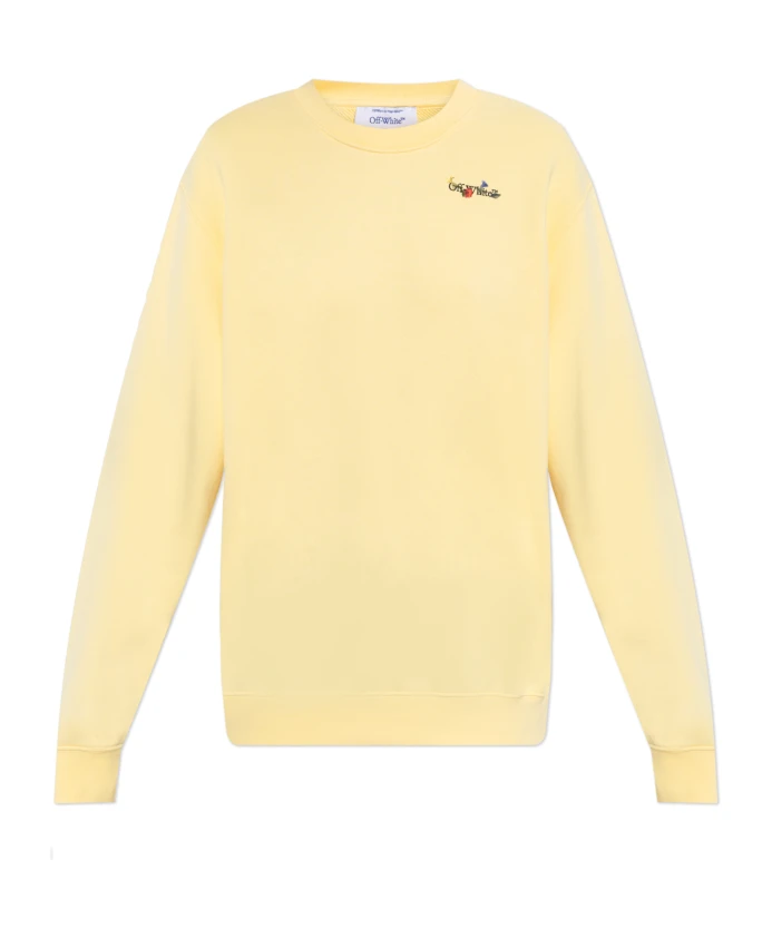 Толстовка с ярким логотипом. Off White, желтый
Толстовка с ярким логотипом. Off White, желтый