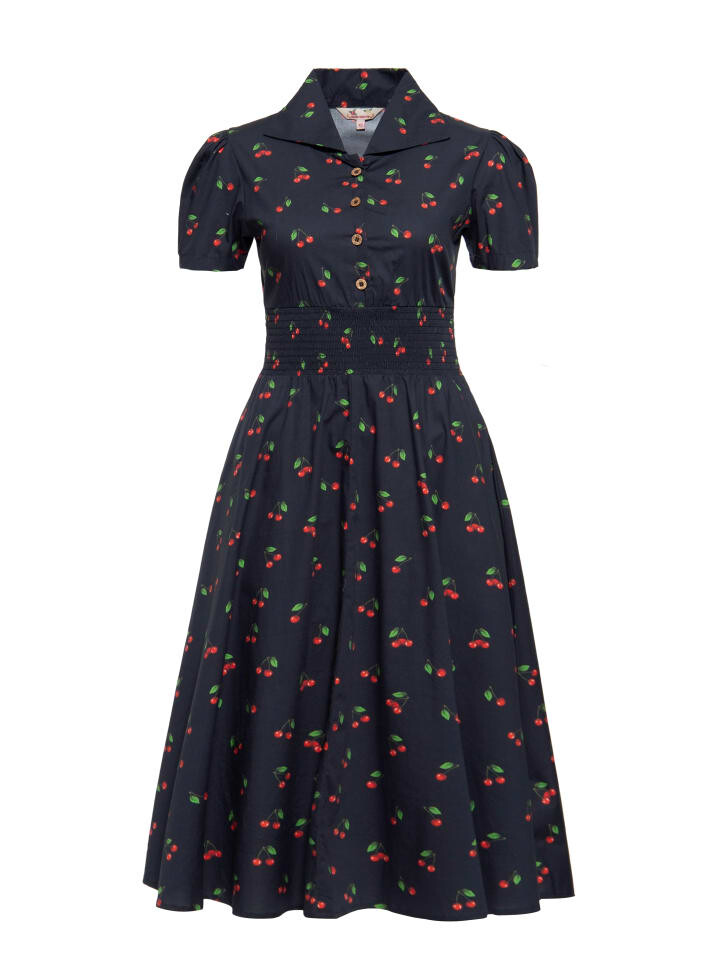 Длинное платье Queen Kerosin Swing Cherry, черный 
Длинное платье Queen Kerosin Swing Cherry, черный