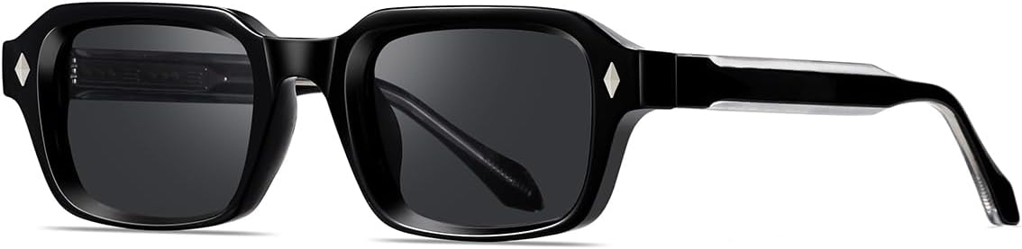 Солнцезащитные очки в стиле ретро для женщин, с ацетатными дужками, защитой от УФ-излучения UV400, квадратной оправой и поляризацией, а также мужские солнцезащитные очки weiyuchen, Black
Солнцезащитные очки в стиле ретро для женщин, с ацетатными дужками, защитой от УФ-излучения UV400, квадратной оправой и поляризацией, а также мужские солнцезащитные очки weiyuchen, Black