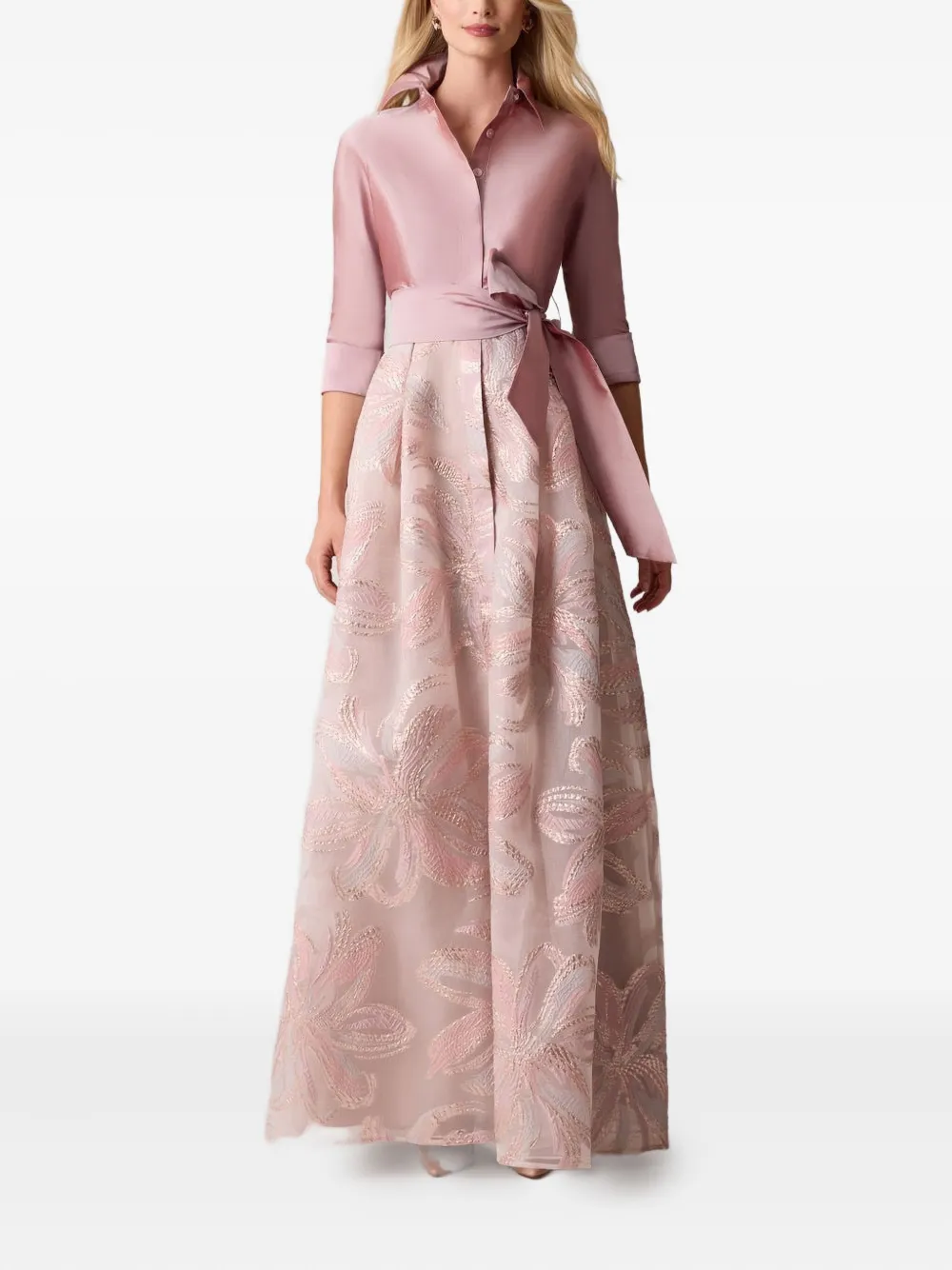 Платье-рубашка с пайетками Teri Jon, розовый
Платье-рубашка с пайетками Teri Jon, розовый