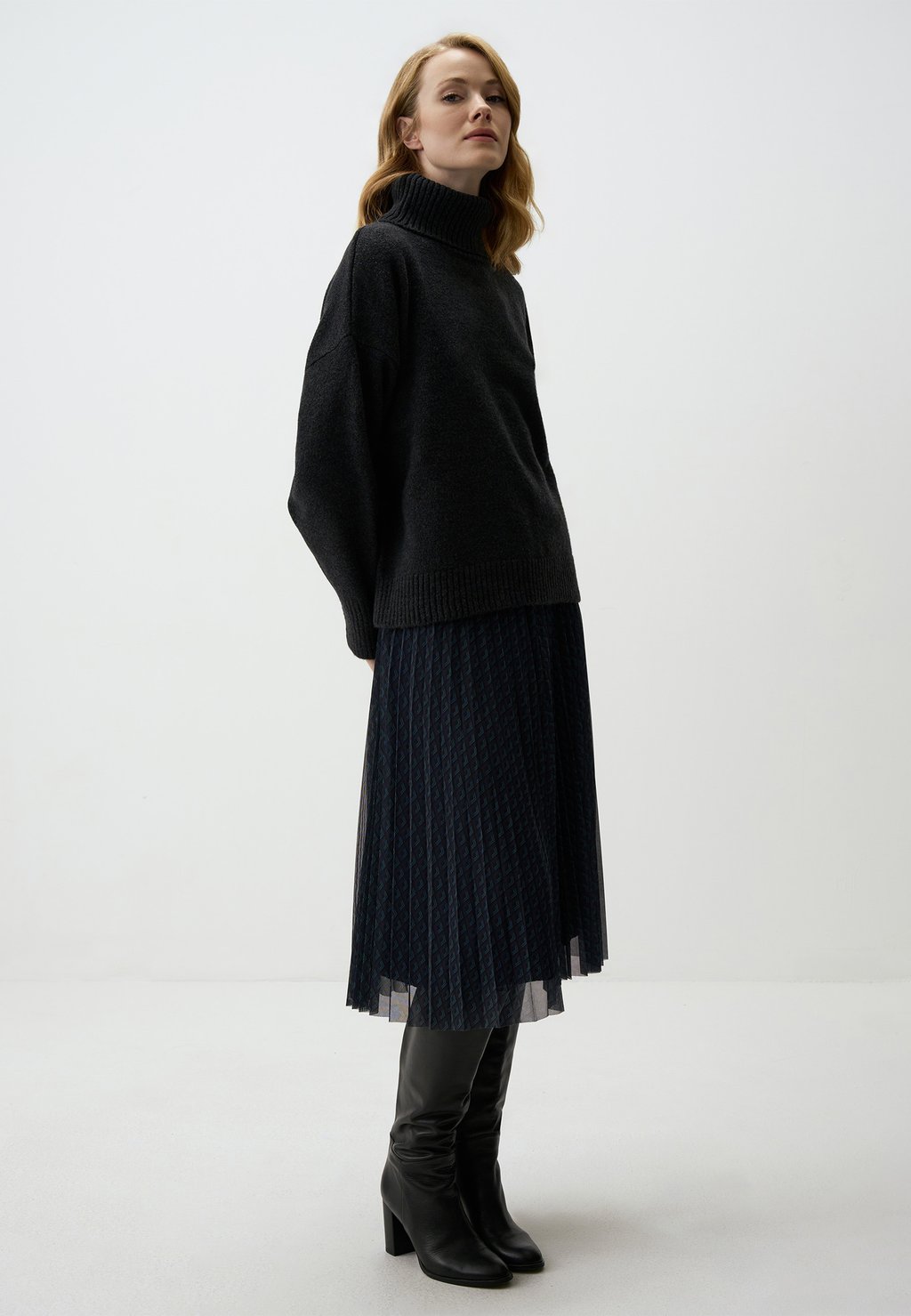 Юбка А-силуэта TEXTURED Jimmy Key, темно-синий 
Юбка А-силуэта TEXTURED Jimmy Key, темно-синий