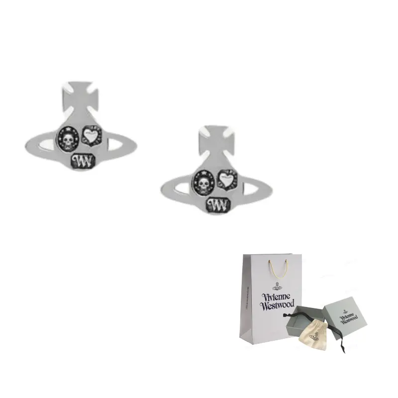Vivienne Westwood Серьги из переработанного серебра, унисекс, серебряные
Vivienne Westwood Серьги из переработанного серебра, унисекс, серебряные