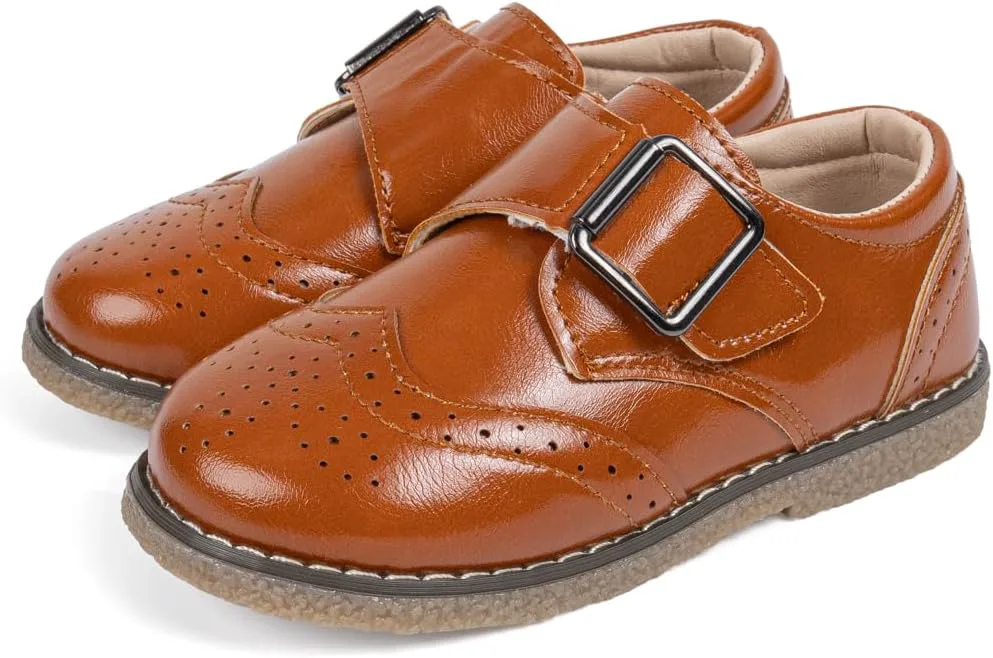 Детские туфли Meckior для мальчиков и девочек, черные, для маленьких детей, оксфорды, свадебные и церковные туфли, из ПУ кожи, на шнуровке, для школьной формы, лоферы, плоская подошва, коричневый
Детские туфли Meckior для мальчиков и девочек, черные, для маленьких детей, оксфорды, свадебные и церковные туфли, из ПУ кожи, на шнуровке, для школьной формы, лоферы, плоская подошва, коричневый