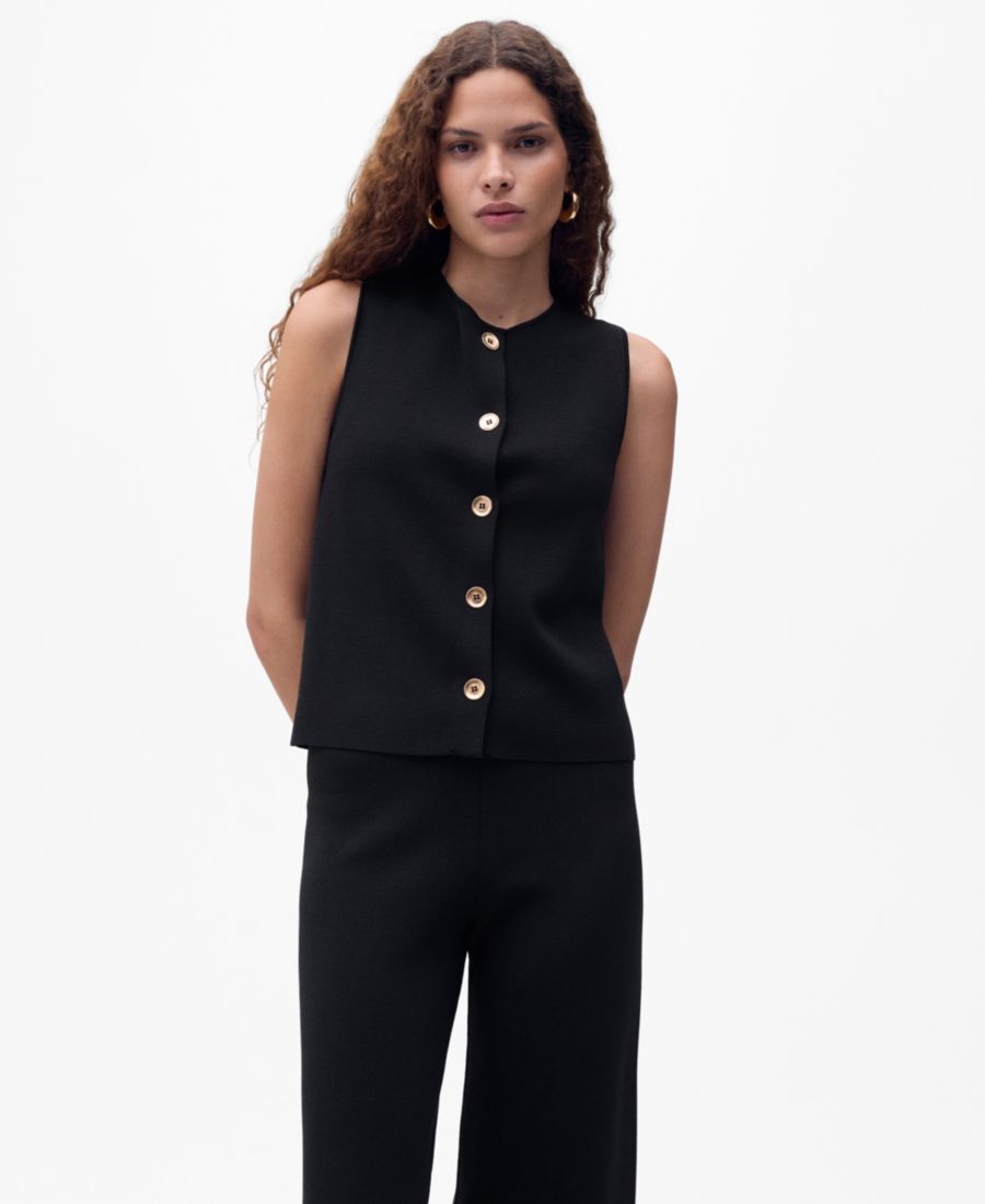 Женская блузка из тонкой вязки MANGO, Black
Женская блузка из тонкой вязки MANGO, Black
