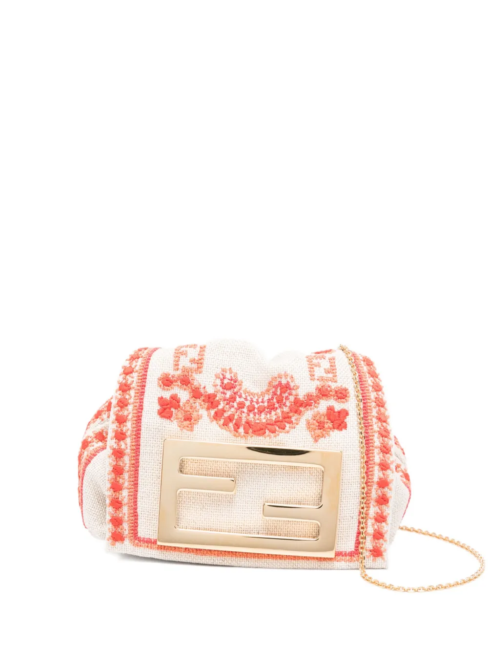 Мини-сумка Mamma Baguette с вышивкой Fendi, бежевый
Мини-сумка Mamma Baguette с вышивкой Fendi, бежевый