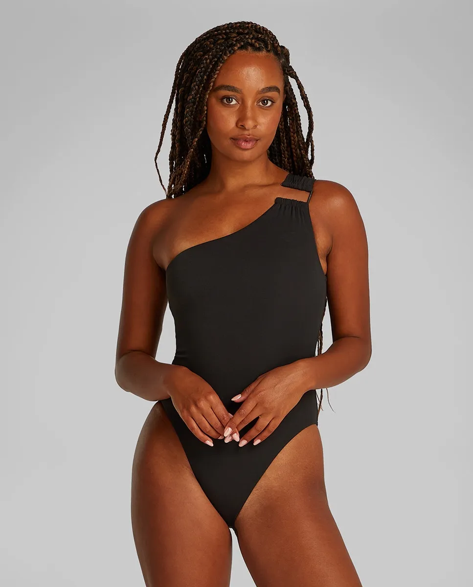 Купальник с асимметричной пряжкой Calvin Klein, черный
Купальник с асимметричной пряжкой Calvin Klein, черный