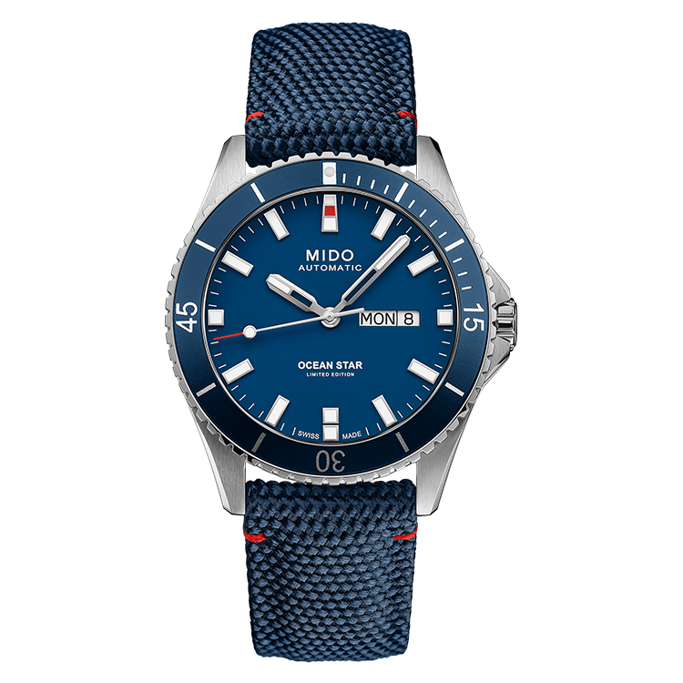 MIDO Часы Leader Submariner Automatic Mechanical Movement Men's Watch Watch Blue Dial Stainless Steel Case Fabric Strap
MIDO Часы Leader Submariner Automatic Mechanical Movement Men's Watch Watch Blue Dial Stainless Steel Case Fabric Strap