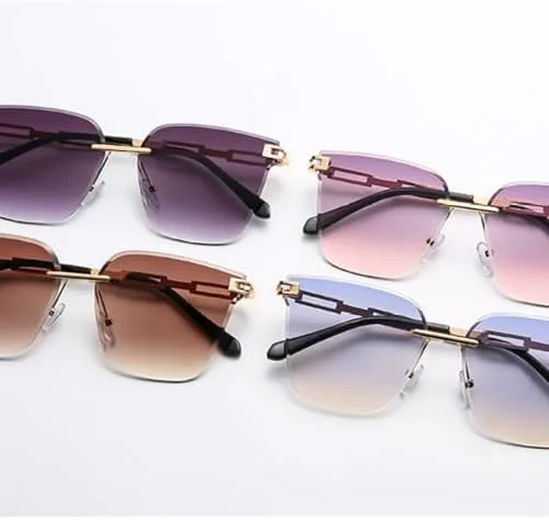 Женские солнцезащитные очки без оправы «кошачий глаз», очки с градиентными коричневыми линзами, солнцезащитные очки для женщин из алюминиевого сплава MTZJH, Brown
Женские солнцезащитные очки без оправы «кошачий глаз», очки с градиентными коричневыми линзами, солнцезащитные очки для женщин из алюминиевого сплава MTZJH, Brown