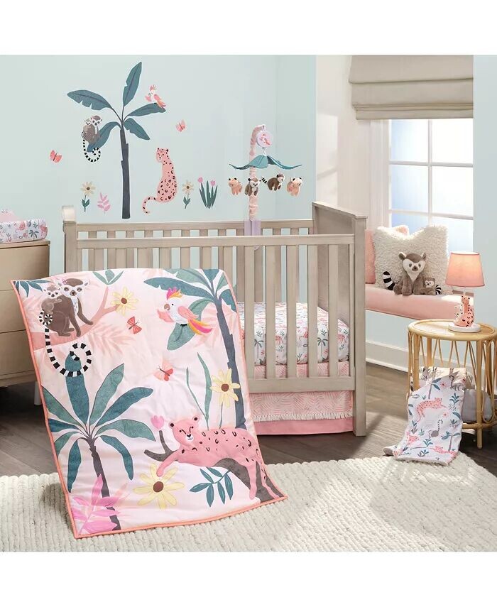 Комплект постельного белья для детской кроватки Enchanted Safari Leopard/Lemur Jungle из 3 предметов Lambs & Ivy, оранжевый
Комплект постельного белья для детской кроватки Enchanted Safari Leopard/Lemur Jungle из 3 предметов Lambs & Ivy, оранжевый