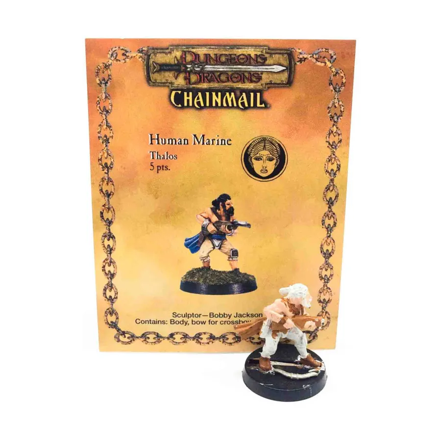 Человек-морпех №1, Chainmail - Loose Miniatures (28mm)
Человек-морпех №1, Chainmail - Loose Miniatures (28mm)