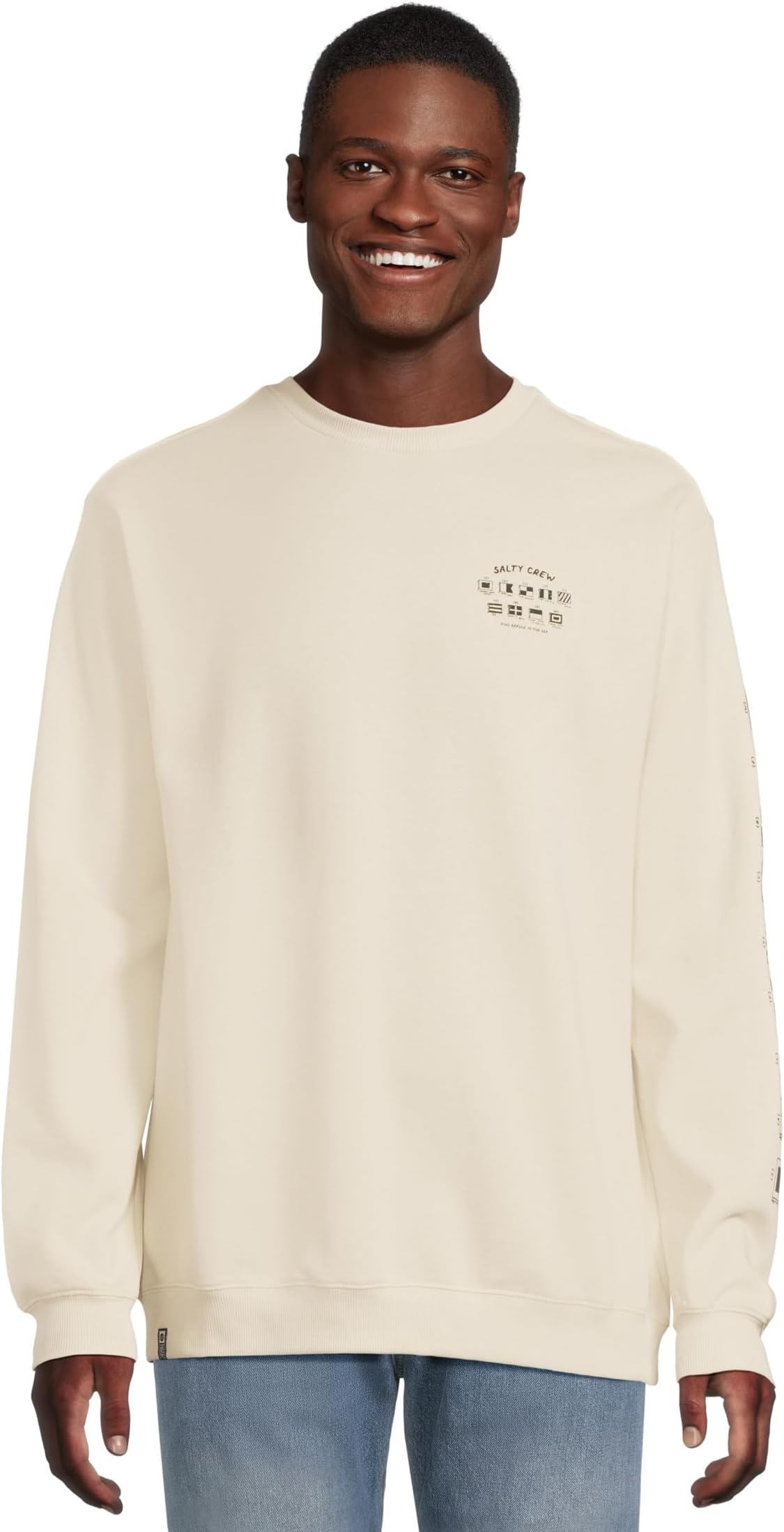 Мужская флисовая кофта с позывным Crew Salty Crew, Bone
Мужская флисовая кофта с позывным Crew Salty Crew, Bone