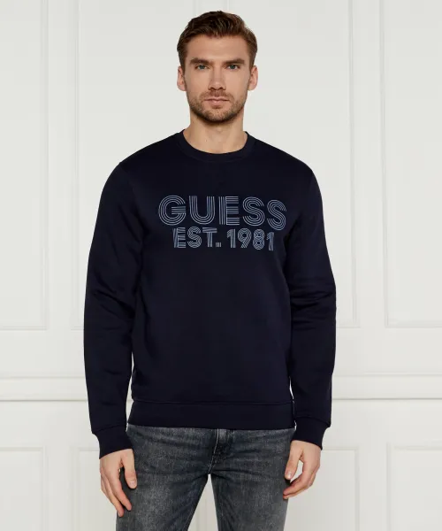 Толстовка Slim fit Guess Jeans, синий 
Толстовка Slim fit Guess Jeans, синий