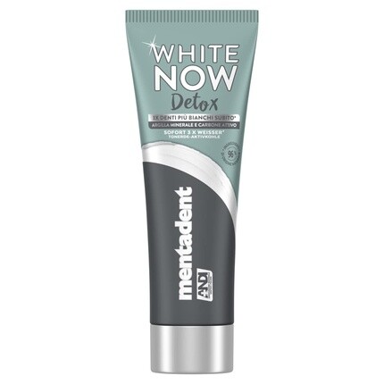 Угольная зубная паста White Now Detox с минеральной глиной и активированным углем, 75 мл, Mentadent
Угольная зубная паста White Now Detox с минеральной глиной и активированным углем, 75 мл, Mentadent