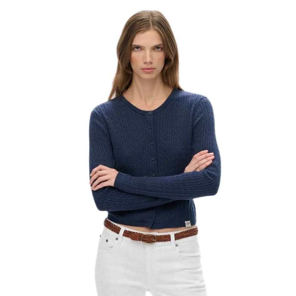 Кардиган Superdry Micro Cable, синий
Кардиган Superdry Micro Cable, синий