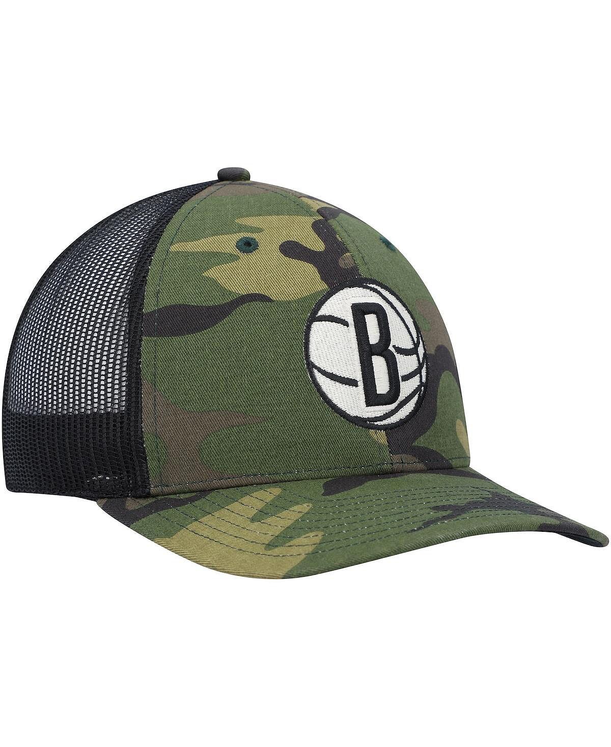 Мужская черная кепка Brooklyn Nets Trucker Snapback с камуфляжным принтом '47 Brand
Мужская черная кепка Brooklyn Nets Trucker Snapback с камуфляжным принтом '47 Brand