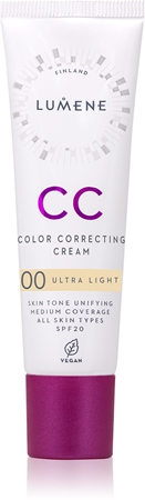 Корректирующий праймер Lumene CC Color Correcting Cream, 00 Ultra Light 30 ml 
Корректирующий праймер Lumene CC Color Correcting Cream, 00 Ultra Light 30 ml