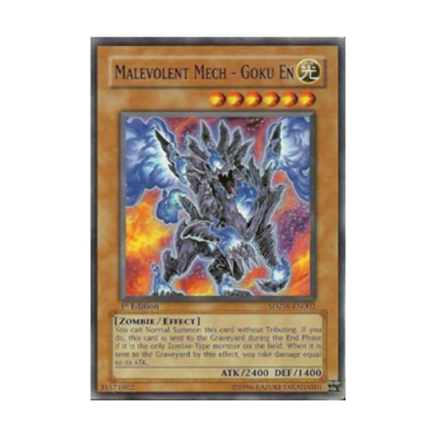 CCG Злобный мех — Гоку Эн (Обычный), Yu-Gi-Oh - Structure Deck - Zombie World - Singles
CCG Злобный мех — Гоку Эн (Обычный), Yu-Gi-Oh - Structure Deck - Zombie World - Singles