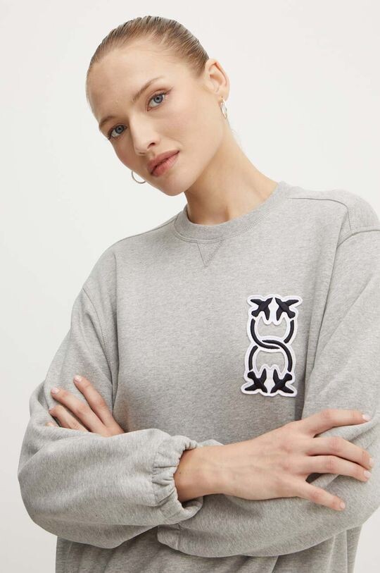 Хлопковая толстовка Pinko, серый
Хлопковая толстовка Pinko, серый