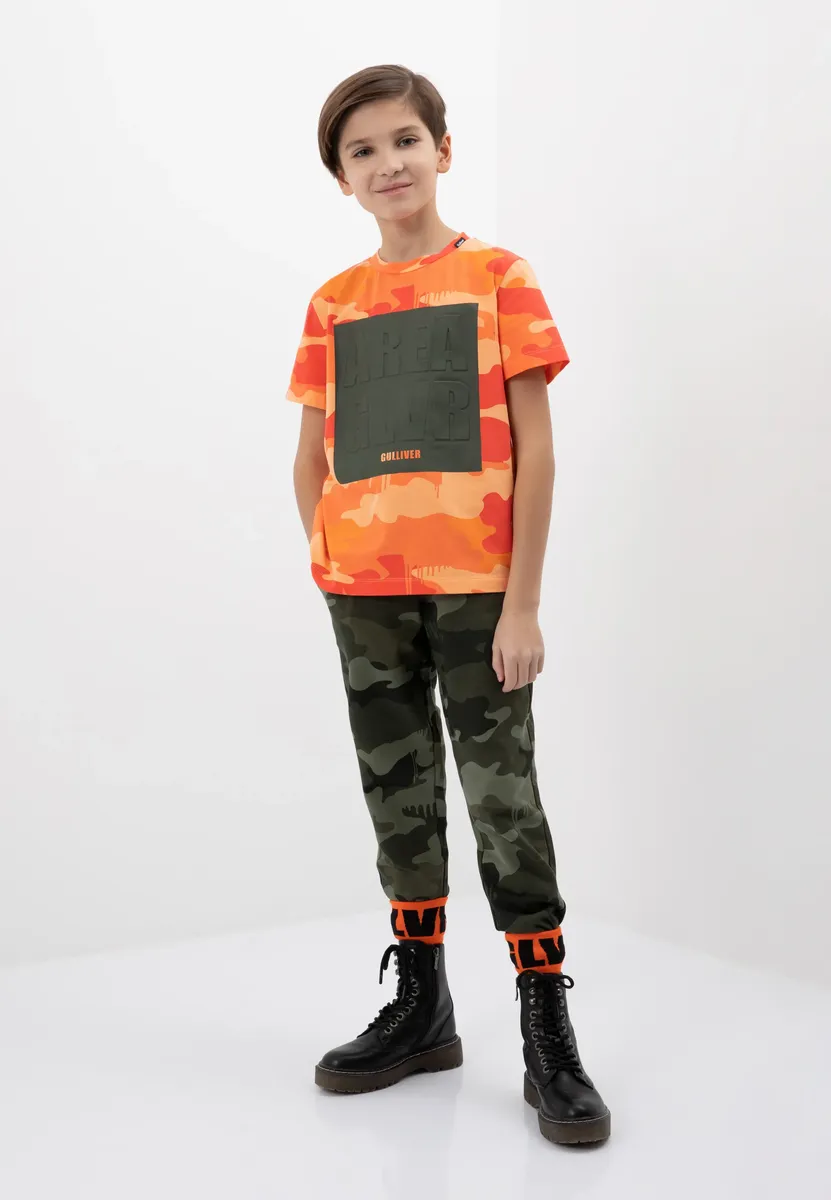 Спортивные брюки Gulliver с модным спортивным рисунком, хаки
Спортивные брюки Gulliver с модным спортивным рисунком, хаки