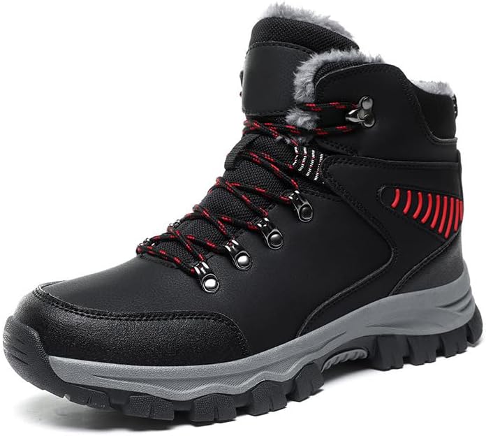 Зимние ботинки Qacksv для мужчин, водонепроницаемые и утепленные, походные снежные ботинки с теплой меховой подкладкой, высокие туфли с толстой подошвой, противоскользящие ботинки для холодной погоды, черный
Зимние ботинки Qacksv для мужчин, водонепроницаемые и утепленные, походные снежные ботинки с теплой меховой подкладкой, высокие туфли с толстой подошвой, противоскользящие ботинки для холодной погоды, черный