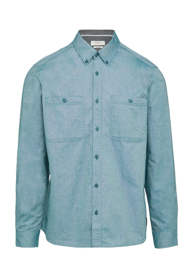 Повседневная рубашка стандартного кроя с длинным рукавом и воротником на пуговицах S.Oliver, зеленый
Повседневная рубашка стандартного кроя с длинным рукавом и воротником на пуговицах S.Oliver, зеленый