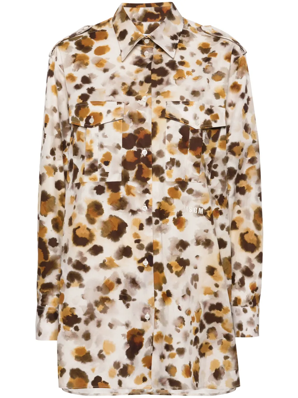 Рубашка с принтом MSGM, нейтральный
Рубашка с принтом MSGM, нейтральный