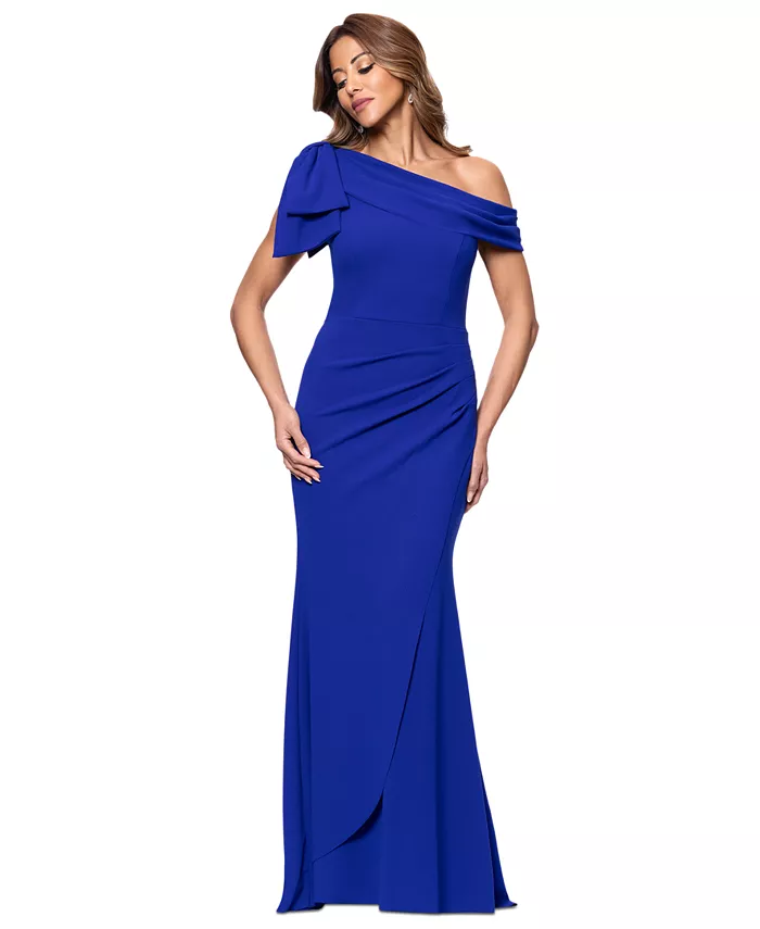 Маленькое платье-футляр из крепа с одним плечом XSCAPE, синий
Маленькое платье-футляр из крепа с одним плечом XSCAPE, синий