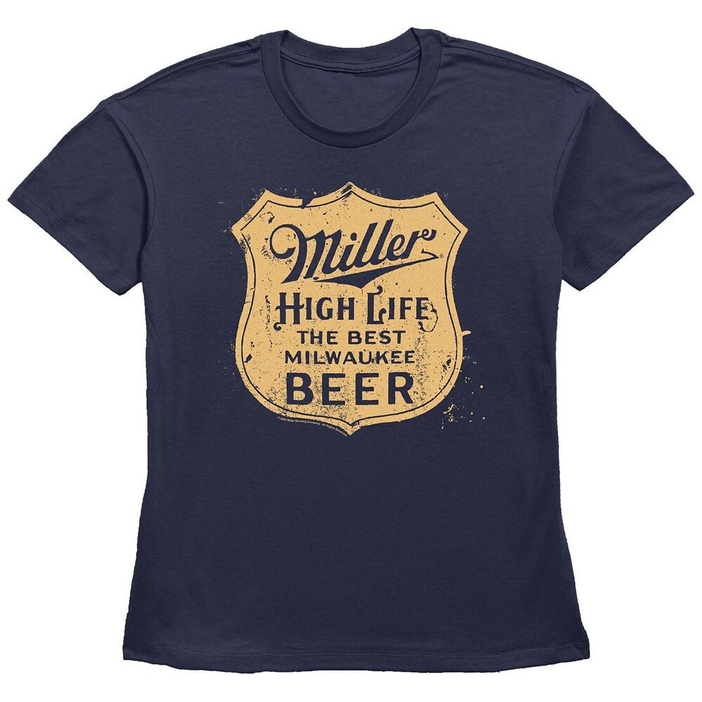 Женская футболка с рисунком Miller High Life Badge Licensed Character, темно-синий
Женская футболка с рисунком Miller High Life Badge Licensed Character, темно-синий