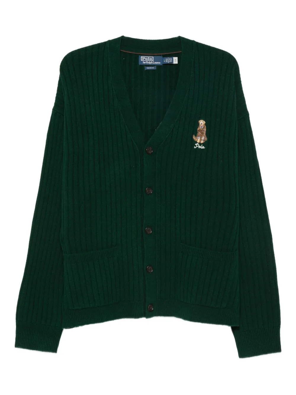 Кардиган в рубчик с вышивкой Polo Ralph Lauren, зеленый
Кардиган в рубчик с вышивкой Polo Ralph Lauren, зеленый